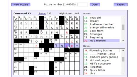 easy crossword puzzles boatload